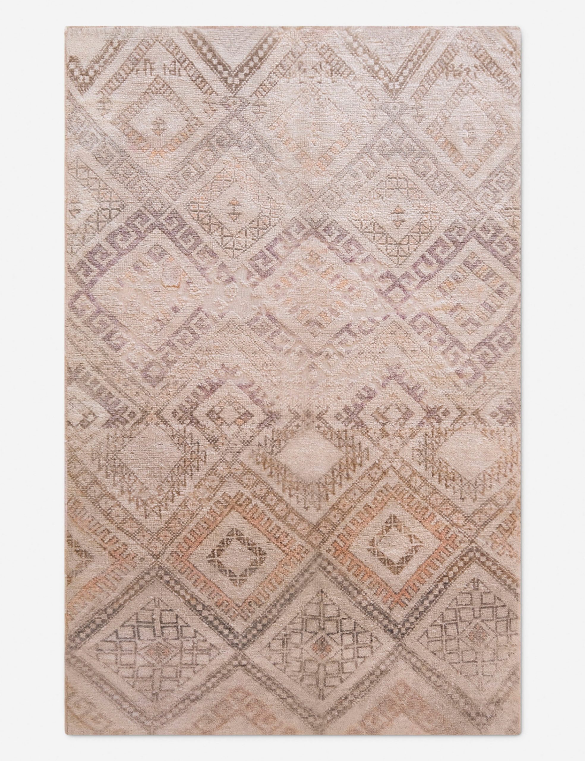 Lulu and Georgia Vintage Moroccan Hand-Knotted Wool Rug No. 61, 6'7" x 10'4"