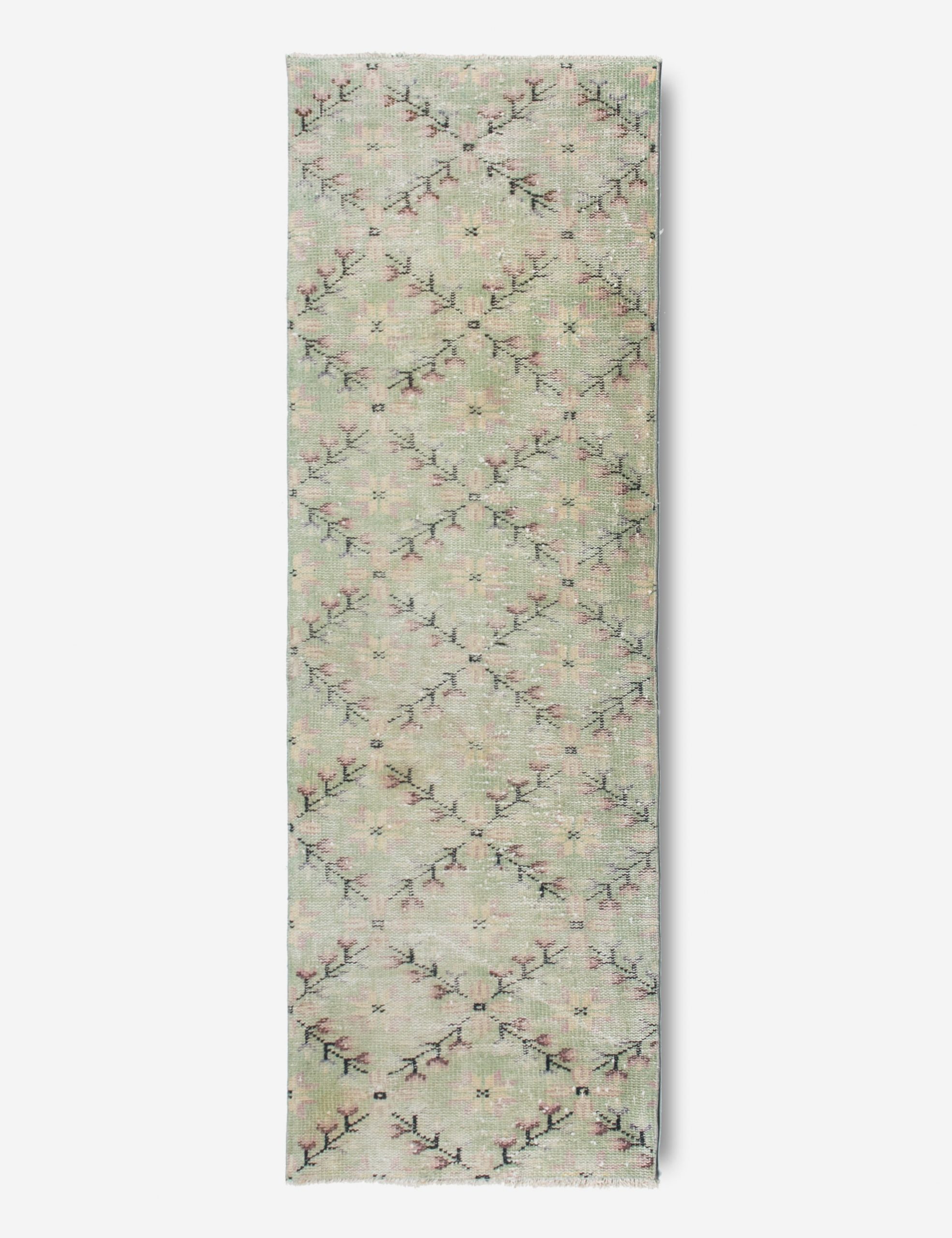 Lulu and Georgia Vintage Turkish Hand-Knotted Wool Runner Rug No. 230, 2'4" x 7'1"
