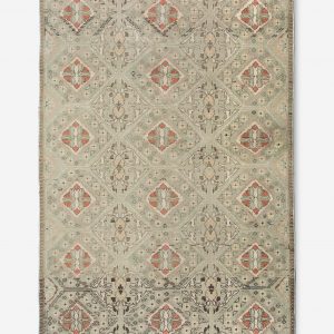 Lulu and Georgia Vintage Turkish Hand-Knotted Wool Rug No. 408, 4' x 6'9"