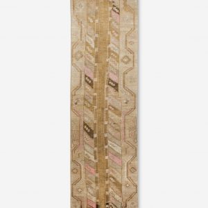 Lulu and Georgia Vintage Turkish Hand-Knotted Wool Runner Rug No. 209, 2'6" x 9'8"