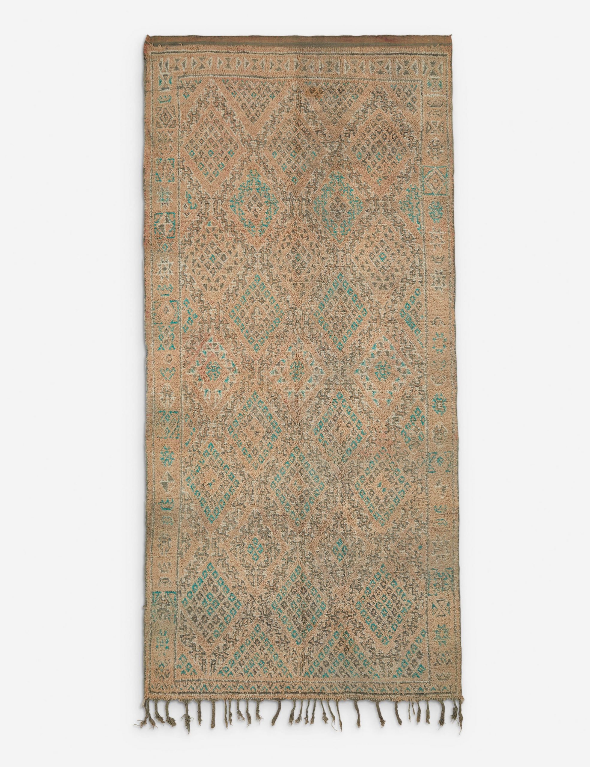 Lulu and Georgia Vintage Moroccan Hand-Knotted Wool Rug No. 13, 6'2" x 13'1"