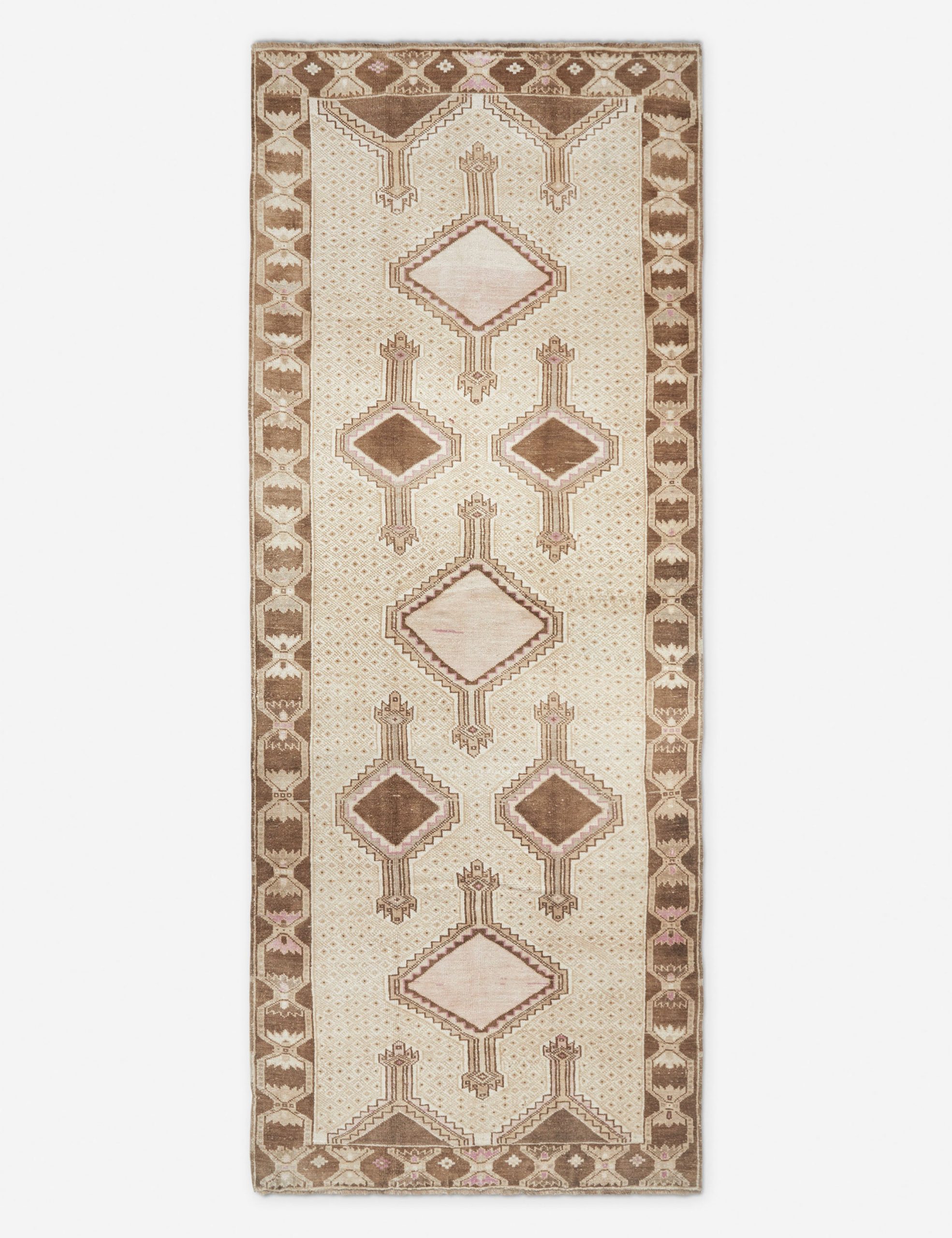 Lulu and Georgia Vintage Turkish Hand-Knotted Wool Rug No. 238, 4'8" x 12'1"
