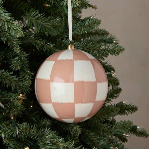Lulu and Georgia Checkerboard Oversized Ornament by Sarah Sherman Samuel