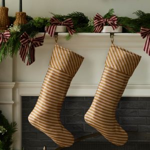 Lulu and Georgia Talcott Striped Satin Stocking
