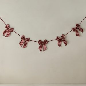 Lulu and Georgia Talcott Striped Bow Garland