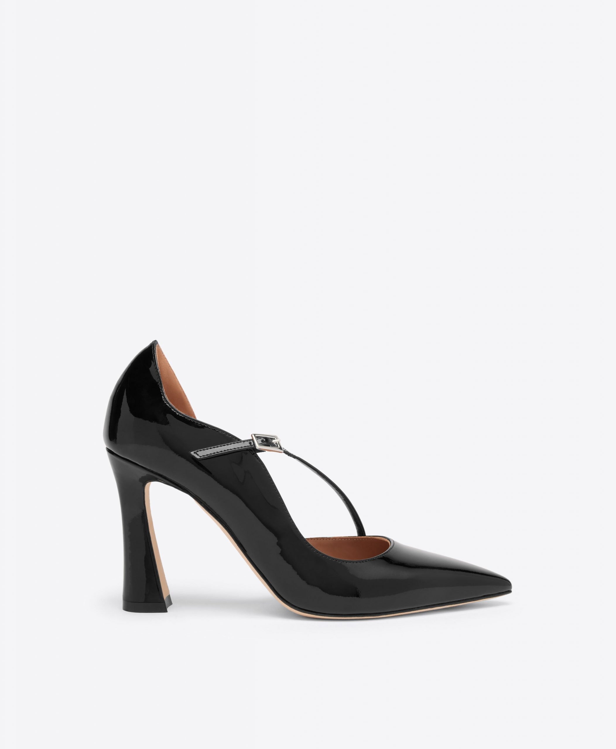Malone Souliers Bettina 90 Black Patent Leather Pumps