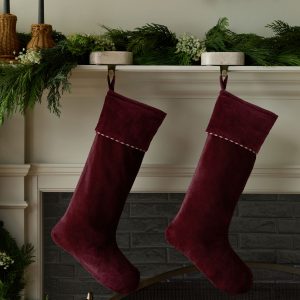 Lulu and Georgia Caffier Velvet Stocking
