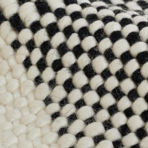 Lulu and Georgia Joelle Handwoven Wool Rug Swatch, Black