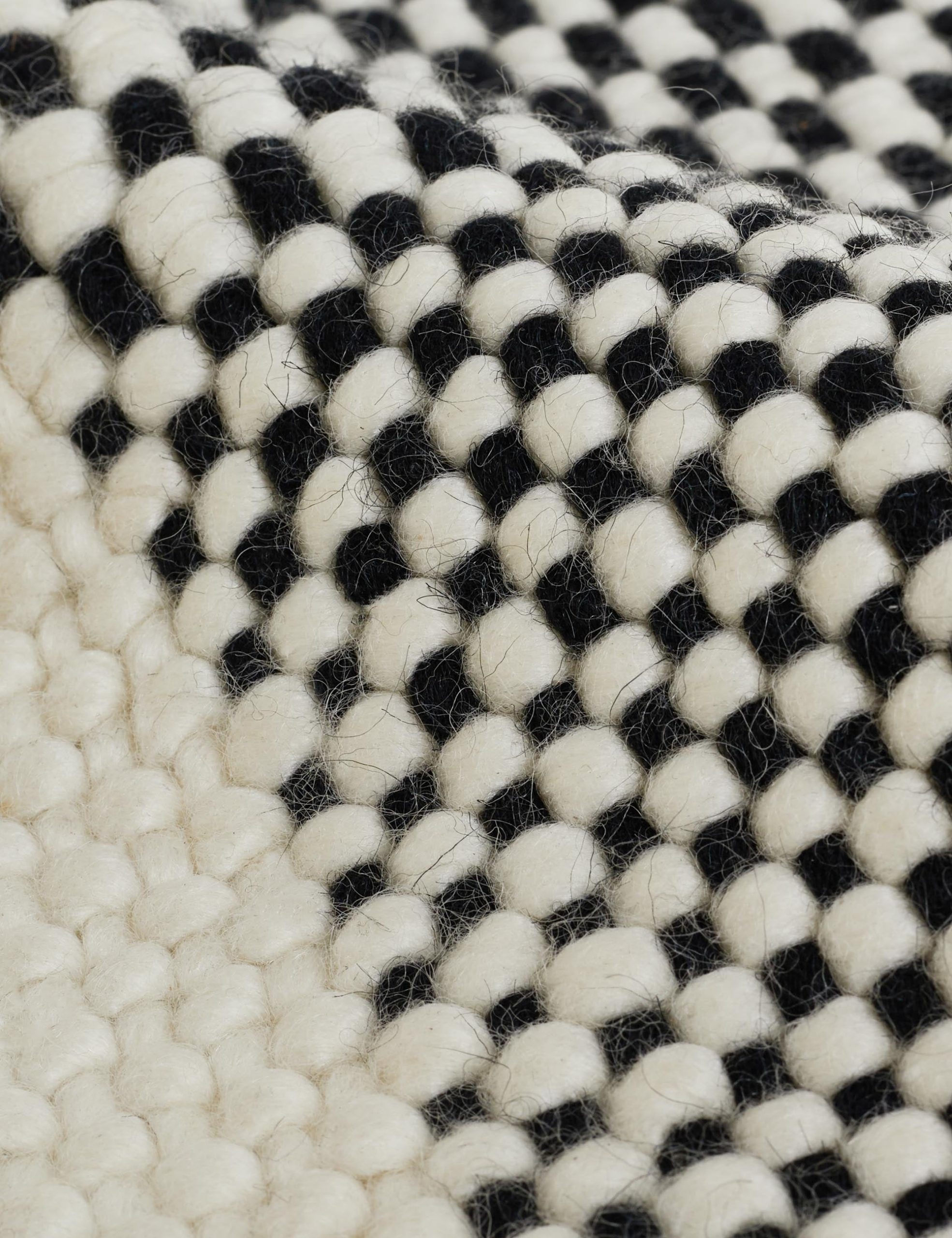 Lulu and Georgia Joelle Handwoven Wool Rug Swatch, Black
