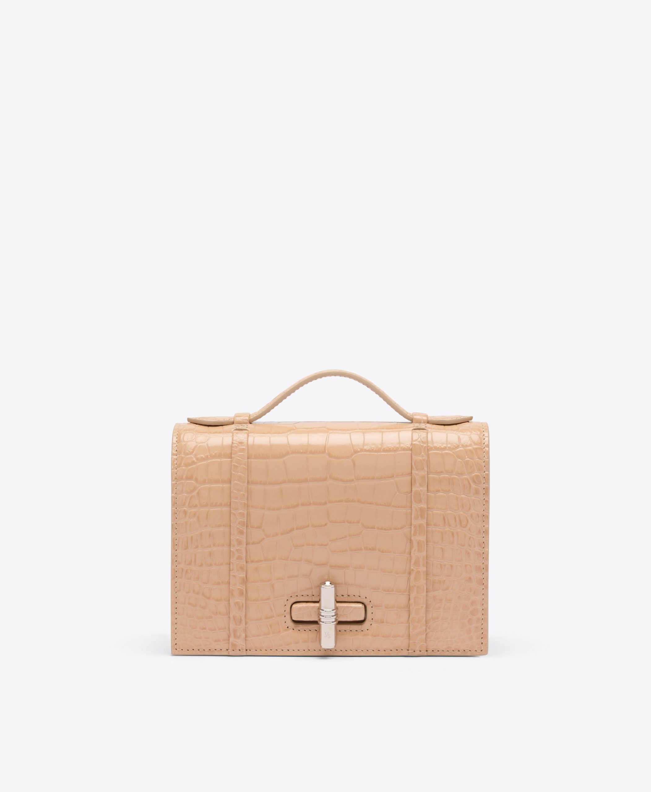 Malone Souliers May Buff Embossed Leather Small Handbag