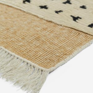 Lulu and Georgia Irregular Dots Hand-Knotted Wool Rug Swatch by Sarah Sherman Samuel
