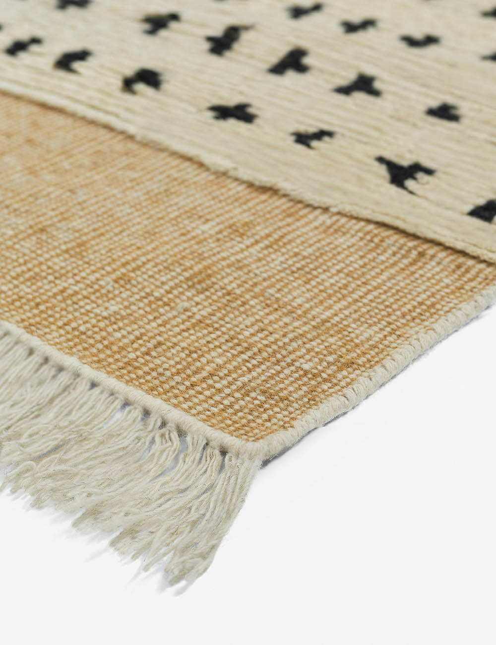 Lulu and Georgia Irregular Dots Hand-Knotted Wool Rug Swatch by Sarah Sherman Samuel