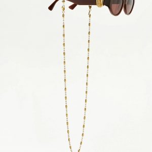 Missoma Alyssa Sunglasses Chain | 18ct Gold Plated/Pearl