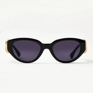 Missoma Jimmy Fairly Melissa Cat-Eye Sunglasses | Gold Plated/Black