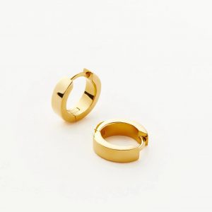 Missoma Chubby Tunnel Huggies | 18ct Gold Plated