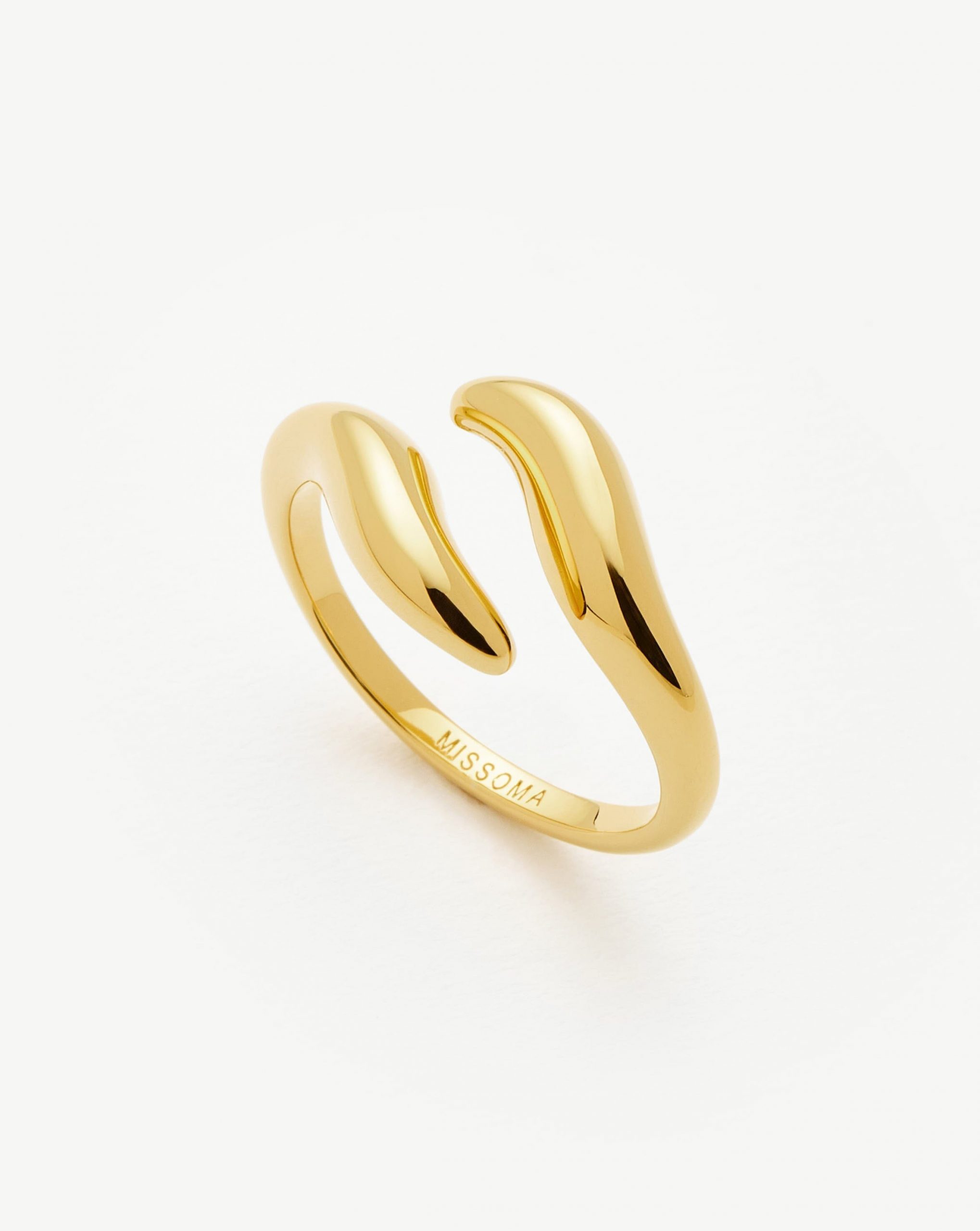 Missoma Savi Signature Open Ring | 18ct Gold Plated