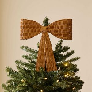 Lulu and Georgia Chaplet Rattan Bow Tree Topper