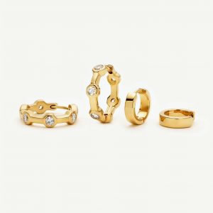 Missoma The Tennis Hoop Set | 18ct Gold Plated/Cubic Zirconia