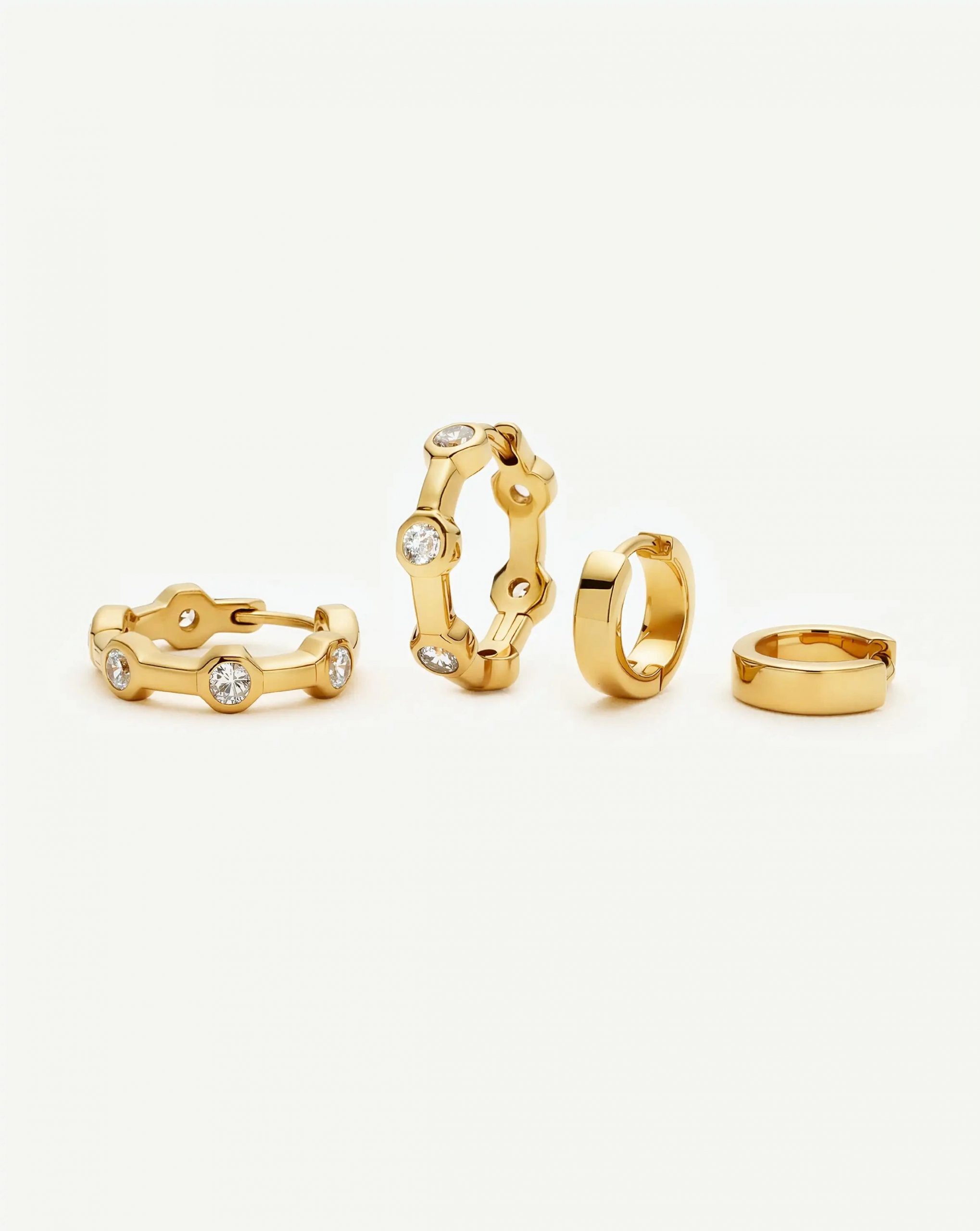 Missoma The Tennis Hoop Set | 18ct Gold Plated/Cubic Zirconia