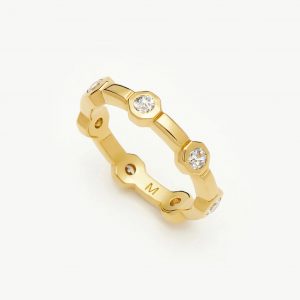 Missoma Lucy Williams Stackable Tennis Ring | 18ct Gold Plated