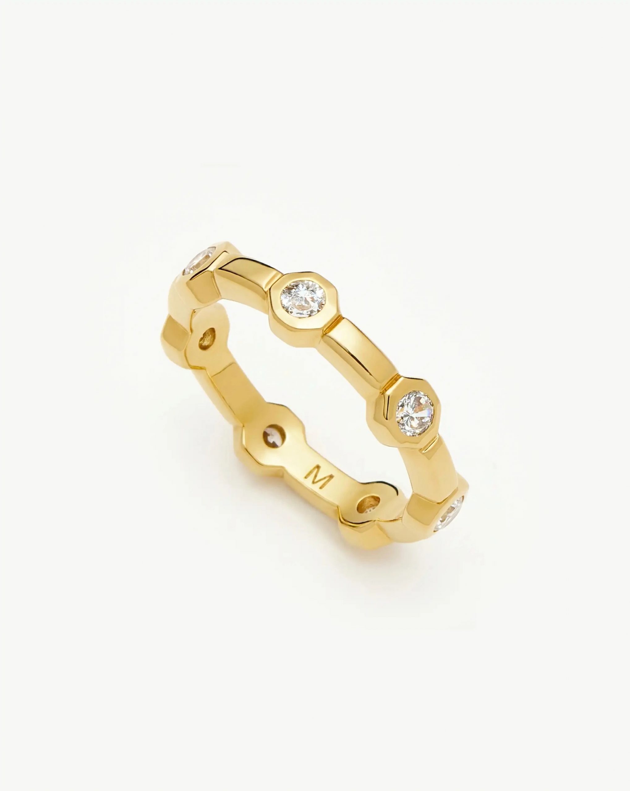 Missoma Lucy Williams Stackable Tennis Ring | 18ct Gold Plated