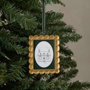 Lulu and Georgia Oakham Gilded Mini Frame Ornament