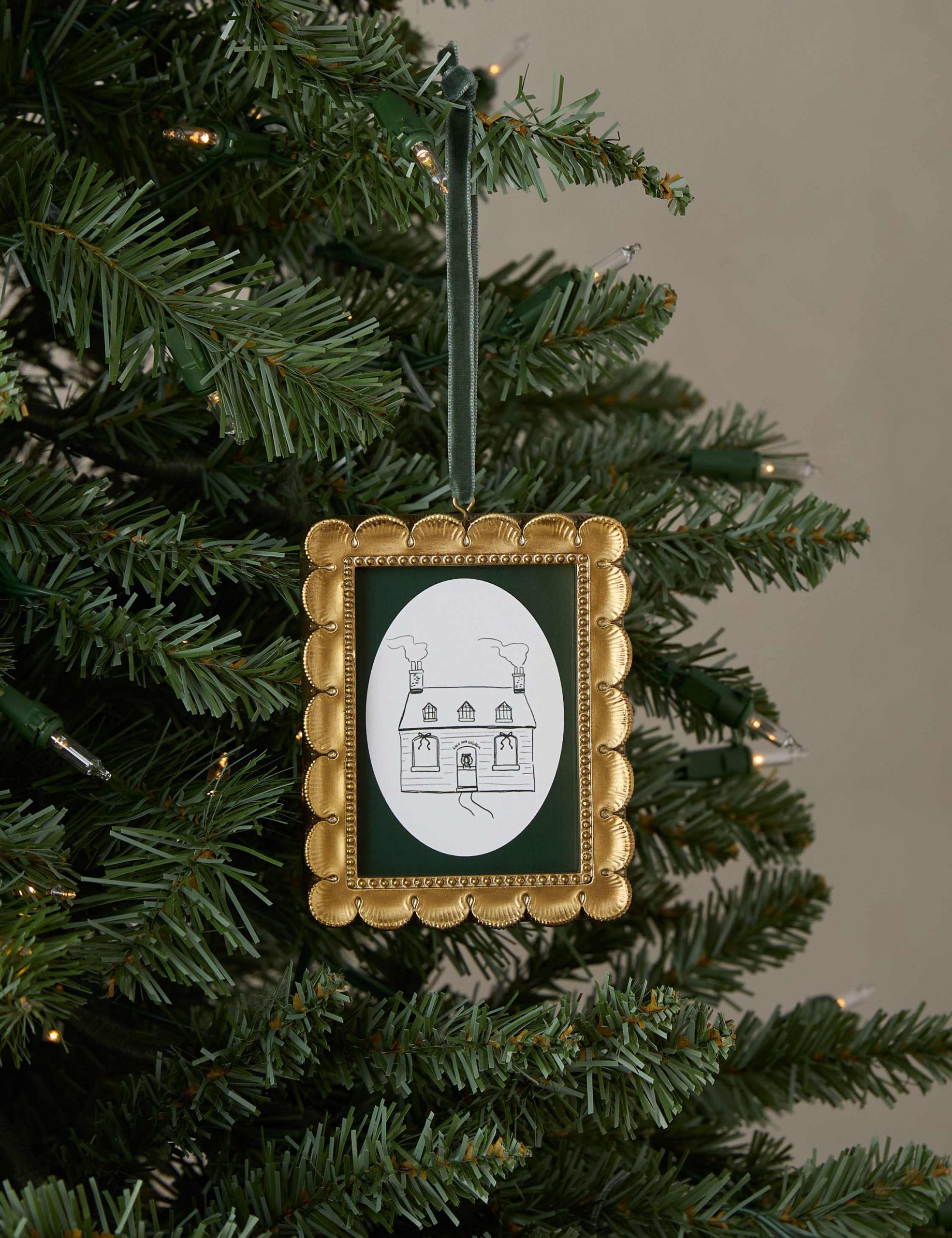 Lulu and Georgia Oakham Gilded Mini Frame Ornament