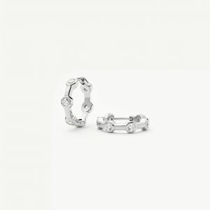 Missoma Lucy Williams Tennis Small Hoop Earrings | Silver Plated