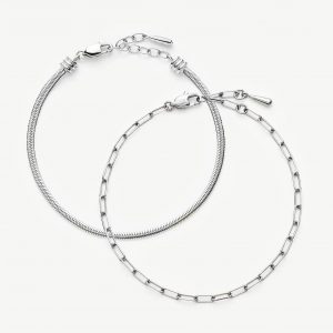 Missoma The Go-To Bracelet Set | Platinum Plated