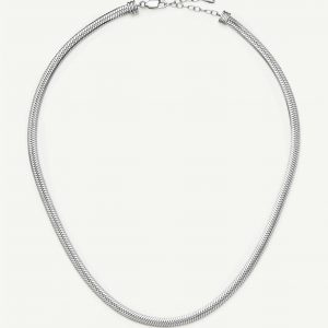 Missoma Classic Snake Chain Necklace | Silver Plated