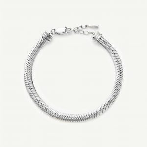 Missoma Classic Snake Chain Bracelet | Silver Plated