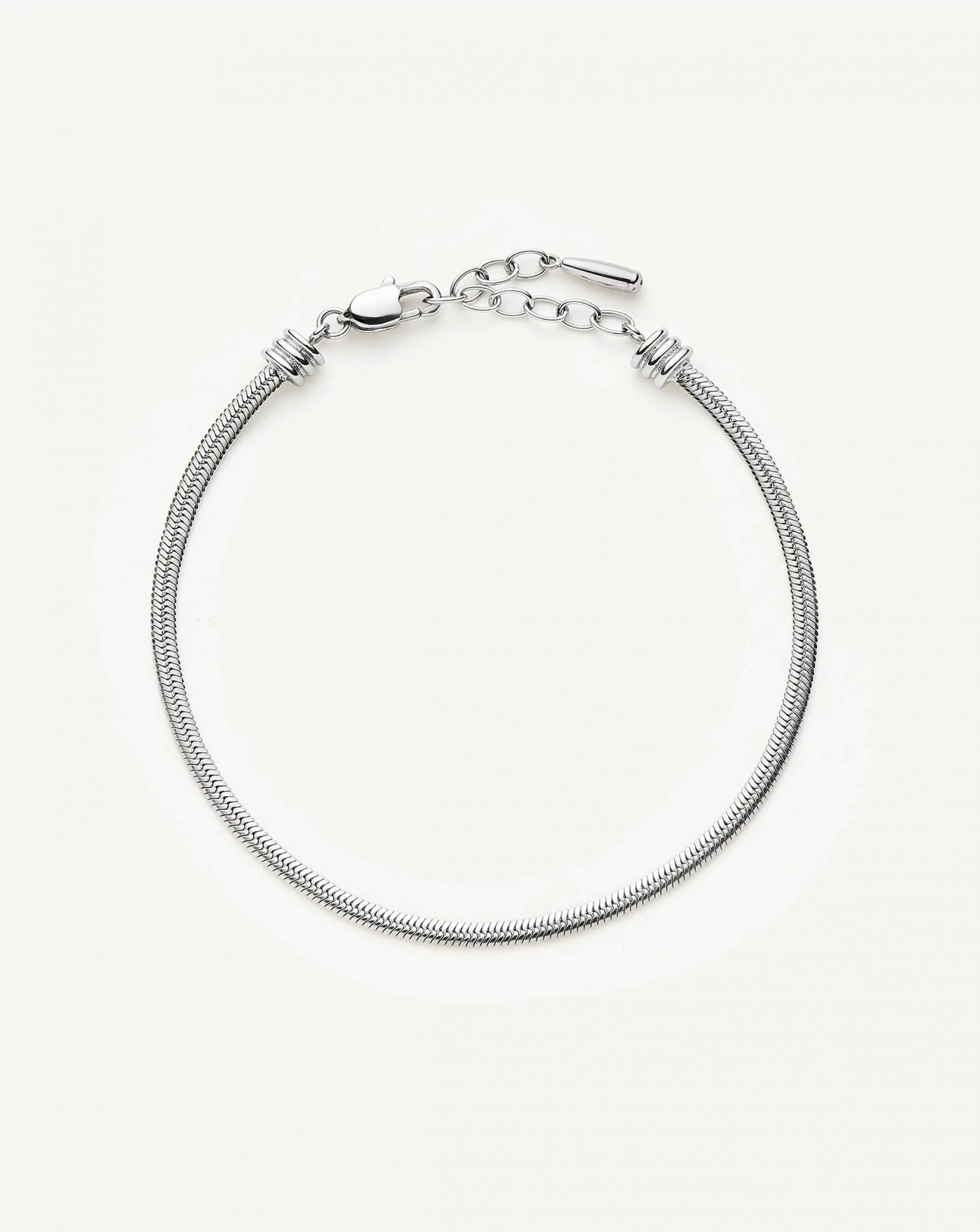 Missoma Thin Snake Chain Bracelet | Silver Plated