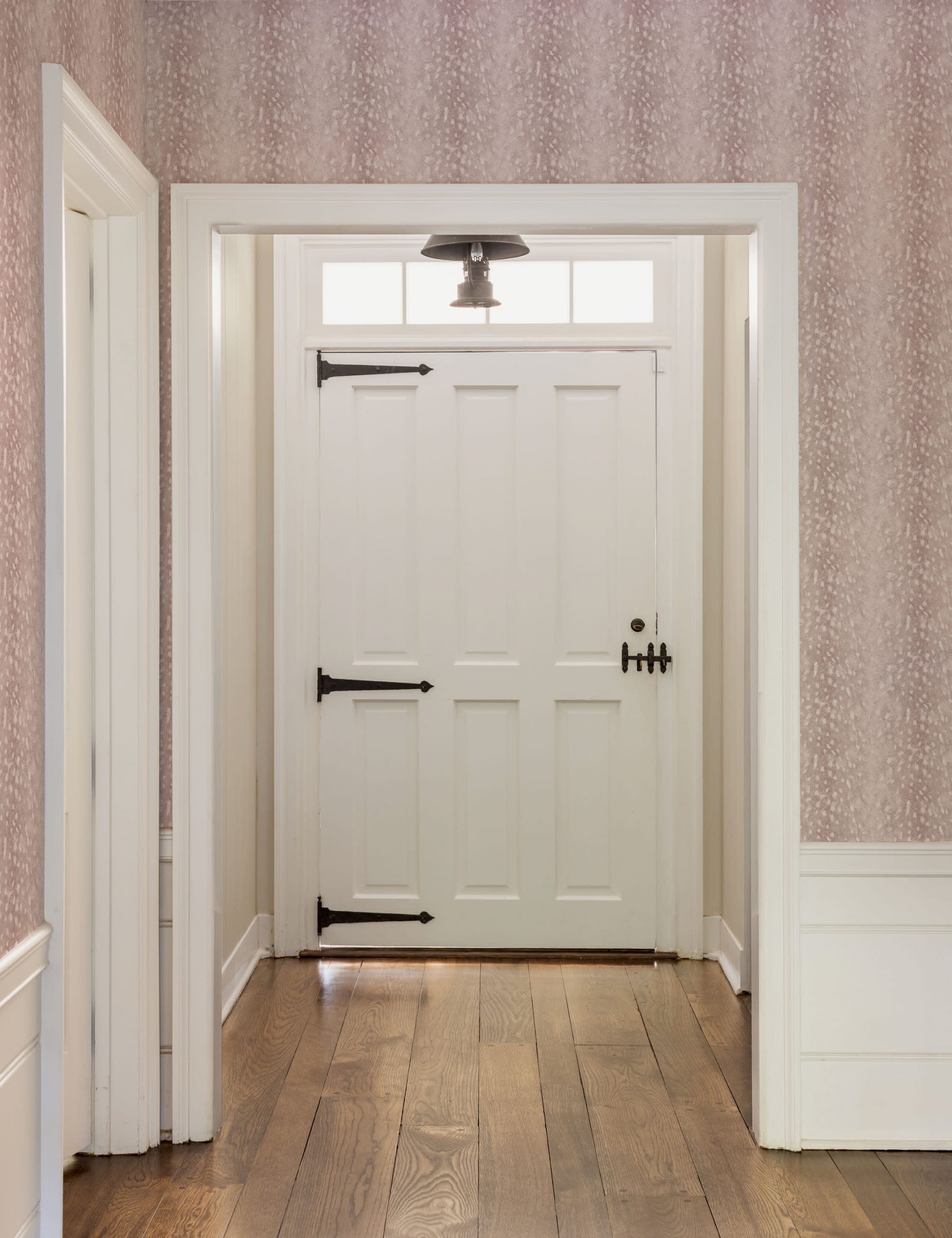 Lulu and Georgia Deer Grasscloth Wallpaper by Nathan Turner