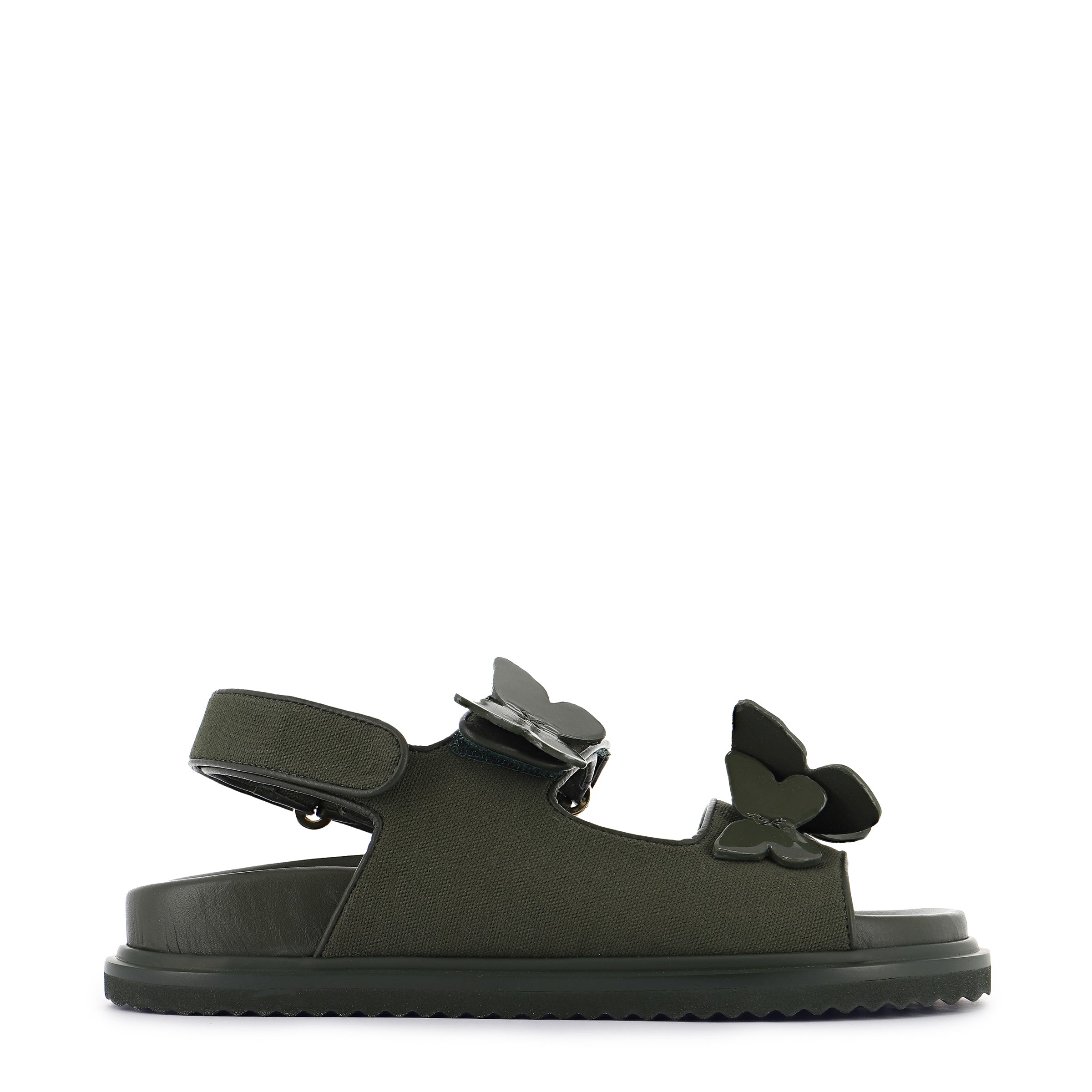 Sophia Webster Vanessa Flat Sandal Khaki