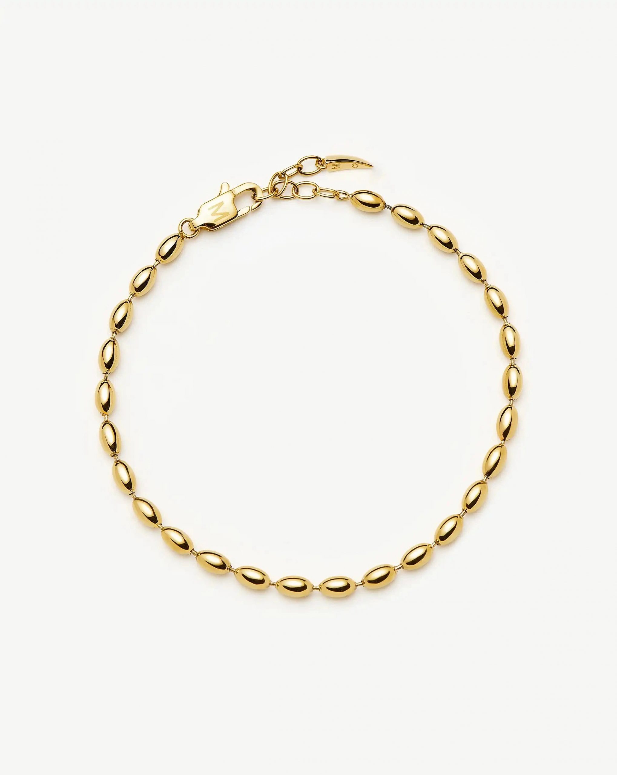 Missoma Molten Olive Chain Bracelet | 18ct Gold Plated