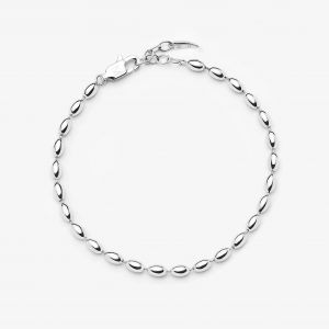 Missoma Molten Olive Chain Bracelet | Silver Plated