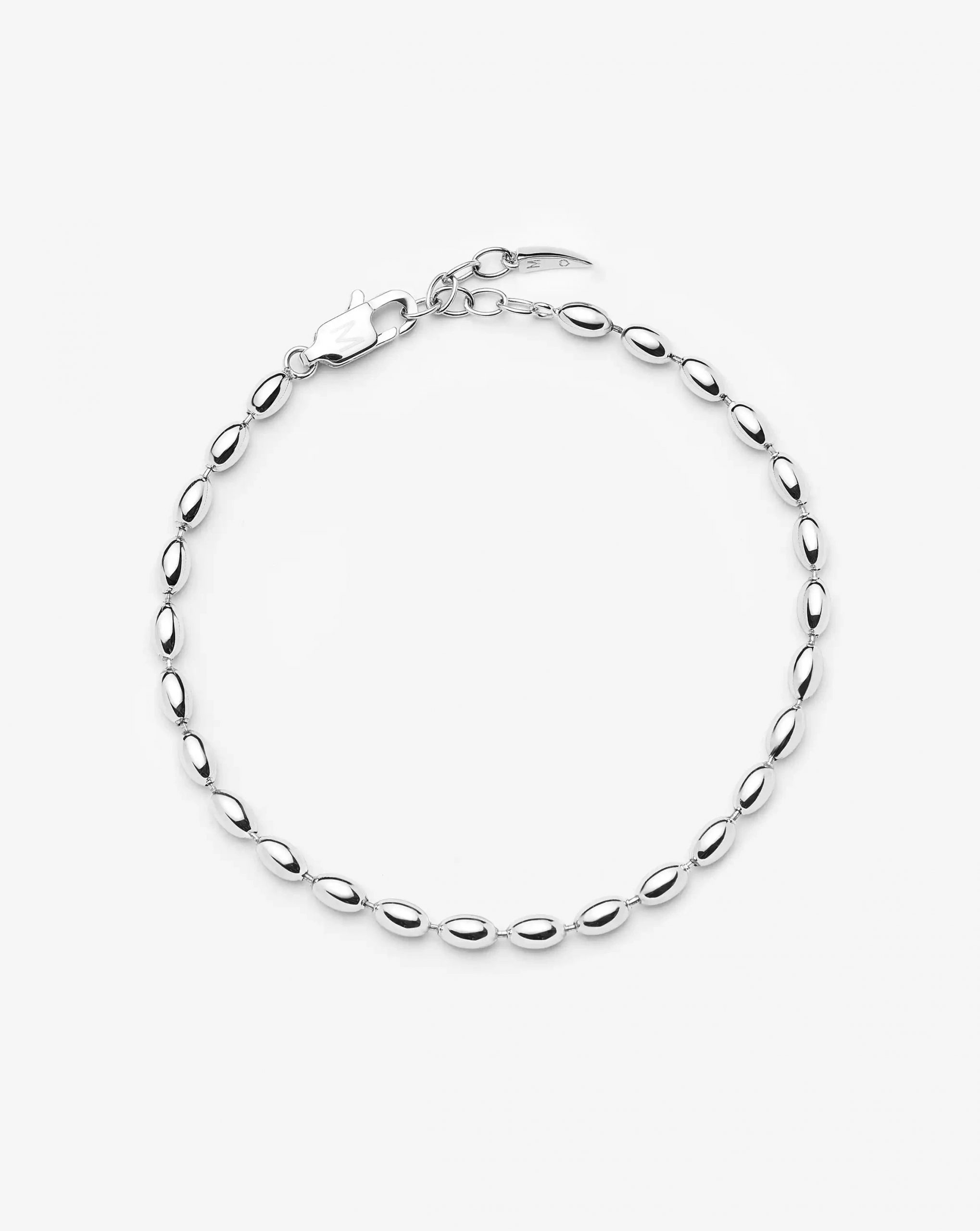Missoma Molten Olive Chain Bracelet | Silver Plated