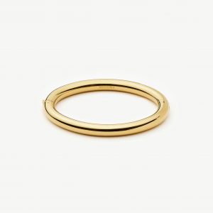 Missoma Chunky Round Hinged Bangle | 18ct Gold Plated