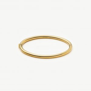 Missoma Classic Round Hinged Bangle | 18ct Gold Plated