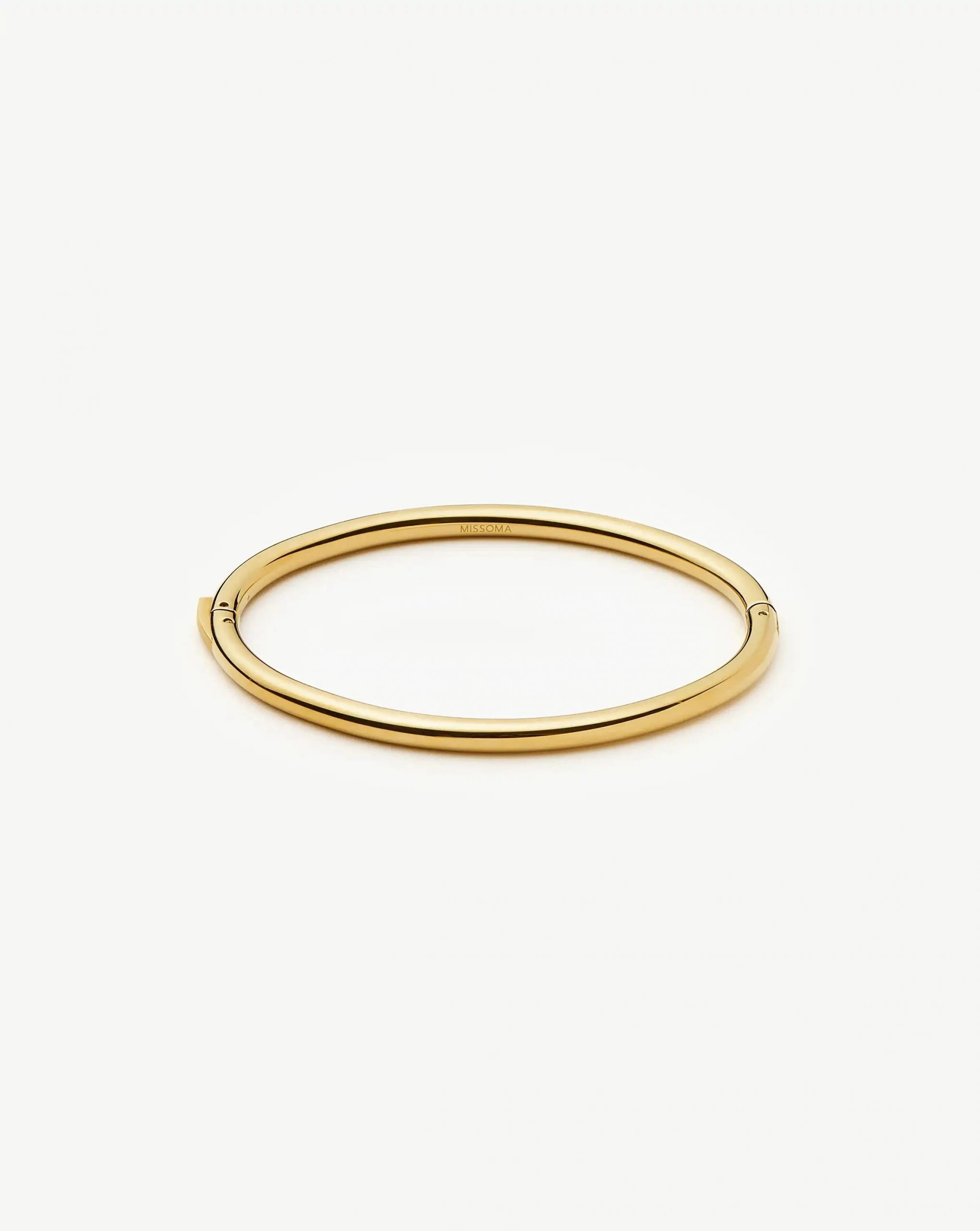 Missoma Classic Round Hinged Bangle | 18ct Gold Plated