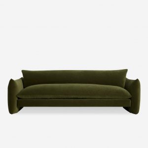 Lulu and Georgia Open Box: Banks Sofa, Loden Velvet 84"W