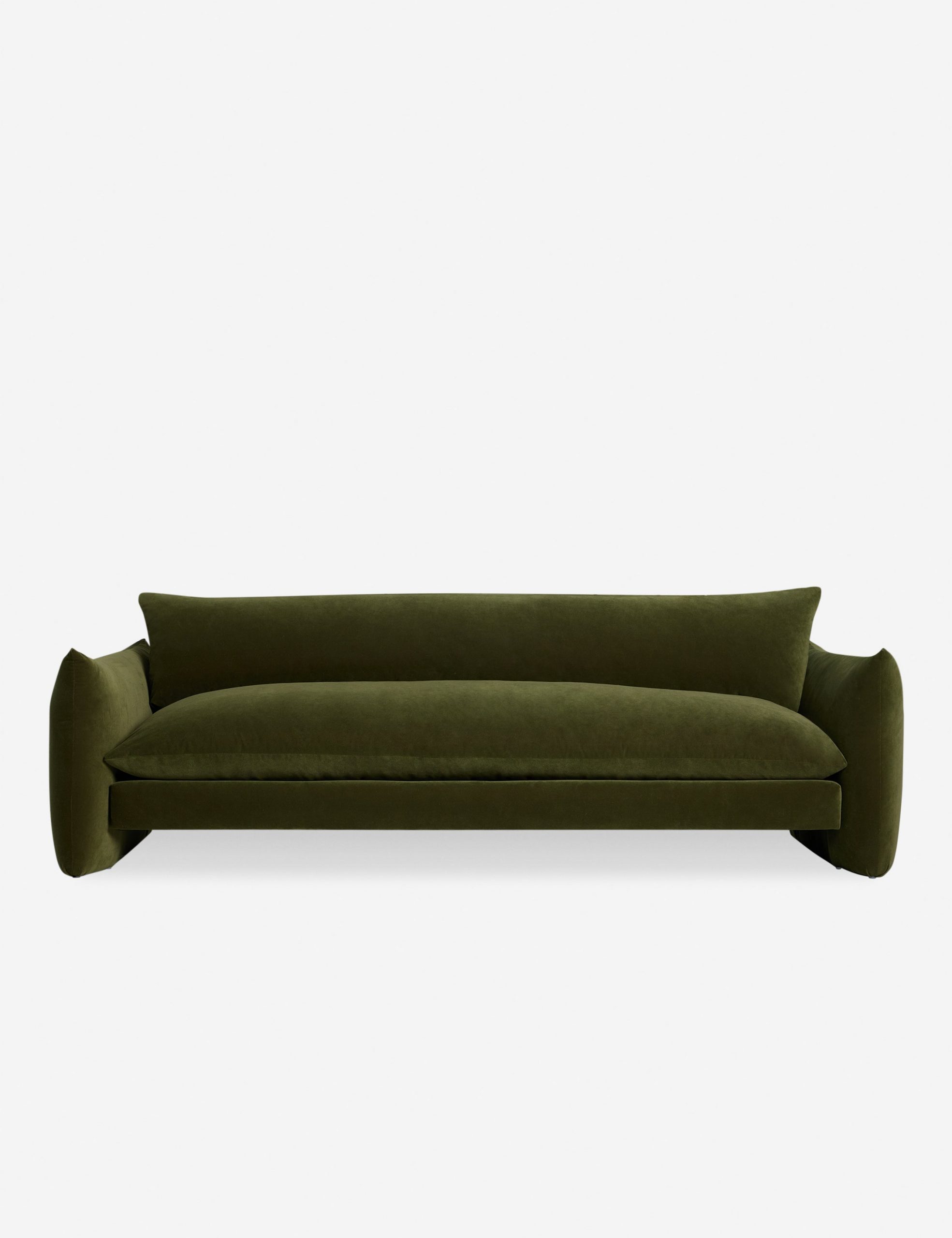 Lulu and Georgia Open Box: Banks Sofa, Loden Velvet 84"W
