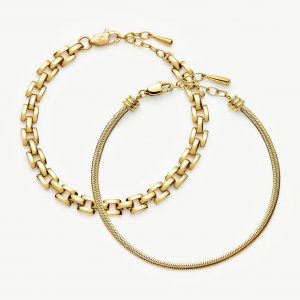 Missoma The Timeless Bracelet Set | 18ct Gold Plated