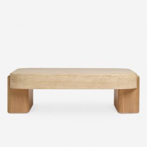 Lulu and Georgia Open Box: Midora Coffee Table, Travertine