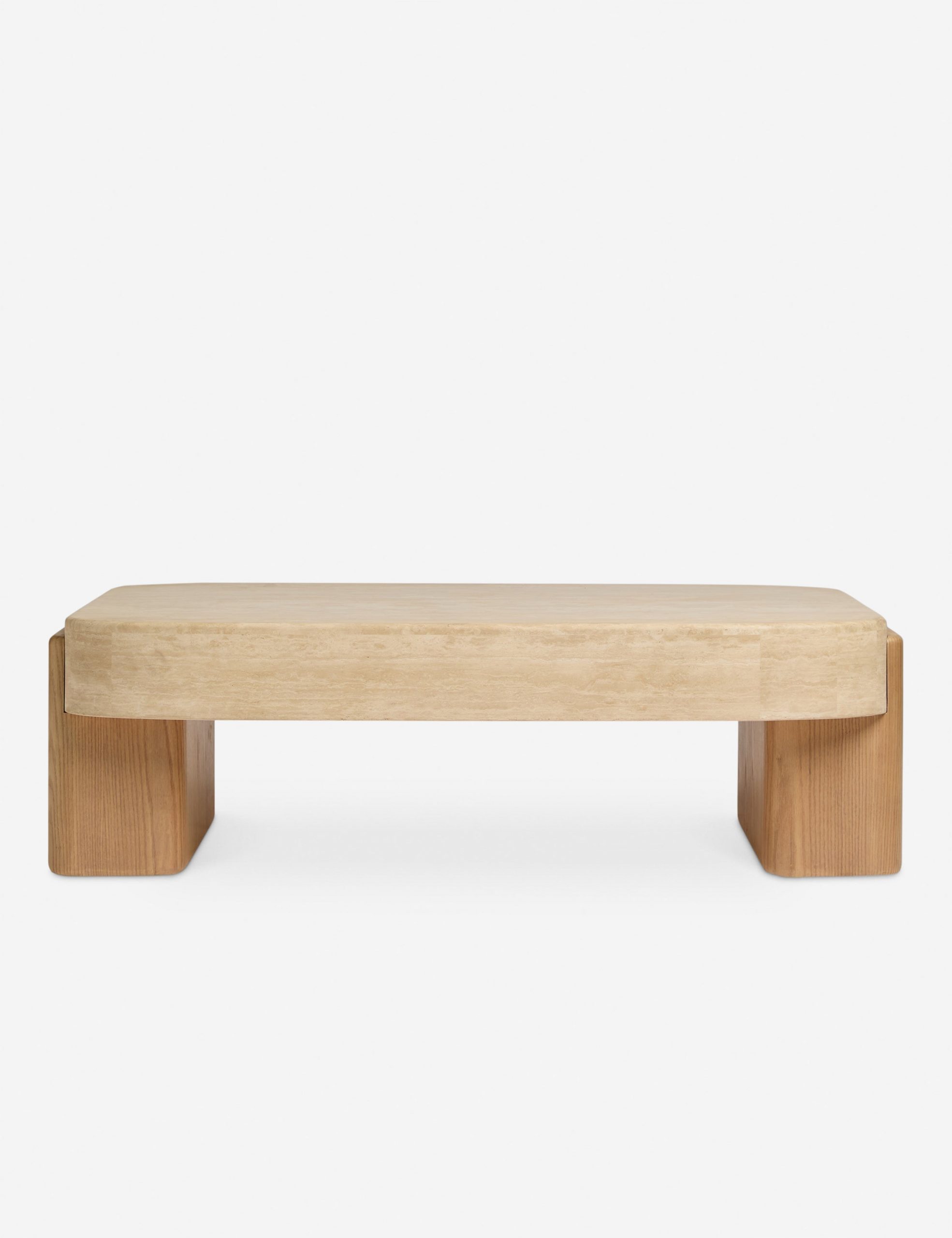 Lulu and Georgia Open Box: Midora Coffee Table, Travertine