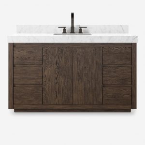 Lulu and Georgia Open Box: Catalan Bath Vanity, Espresso Oak 55" Single