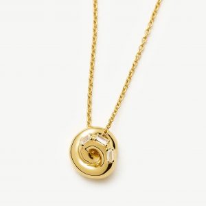 Missoma Lucy Williams Pavé Knot Pendant Necklace | 18ct Gold Plated