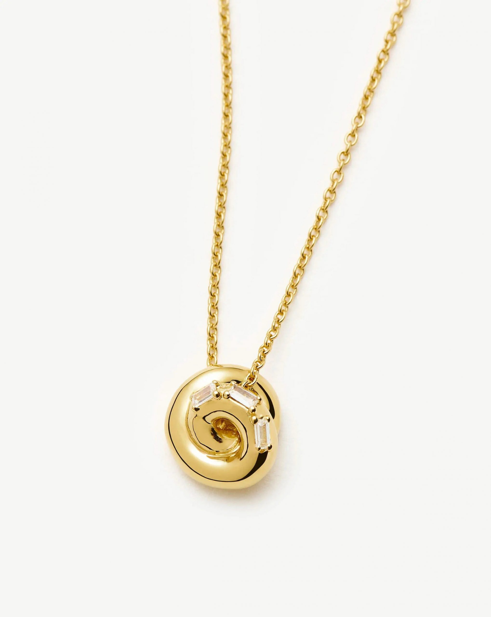 Missoma Lucy Williams Pavé Knot Pendant Necklace | 18ct Gold Plated