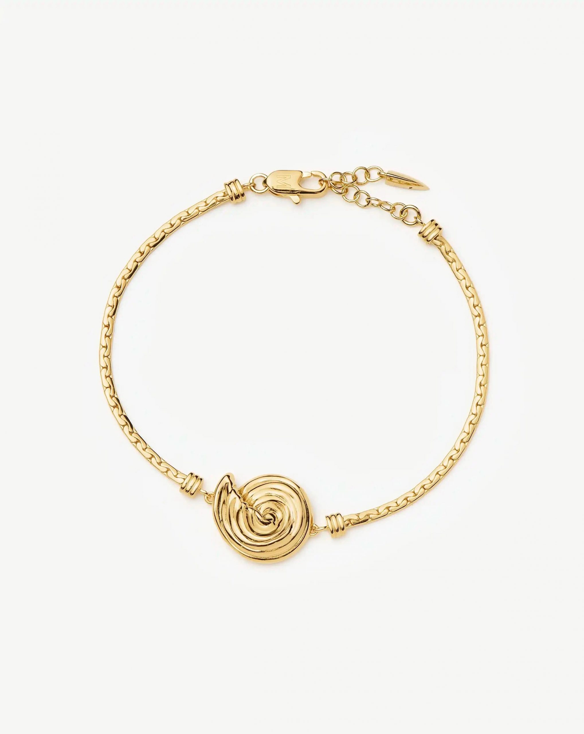 Missoma Spiral Cobra Chain Bracelet | 18ct Gold Plated
