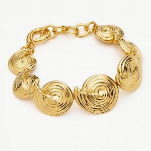 Missoma Spiral Statement Chain Bracelet | 18ct Gold Plated